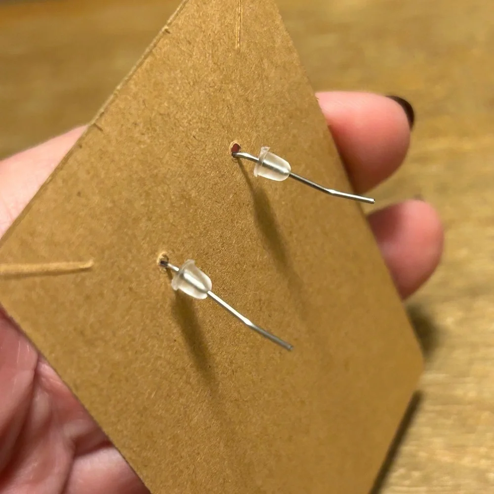 Dainty Silver Drop Earrings